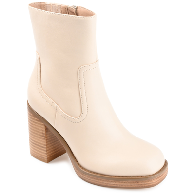 Journee Collection Brittany Tru Comfort Foam Bootie In Cream