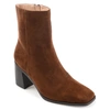 Journee Collection Collection Women's Tru Comfort Foam Sloann Bootie In Brown