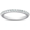 Pompeii3 1/4ct Diamond Ring Matching Engagement Band 17-stone 14k White Gold In White