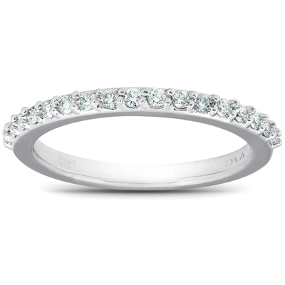 Pompeii3 1/4ct Diamond Ring Matching Engagement Band 17-stone 14k White Gold