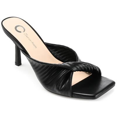 Journee Collection Greer Tru Comfort Foam Twist Sandal In Black