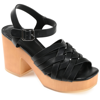 Journee Collection Womens Addisyn Heeled Sandals In Black