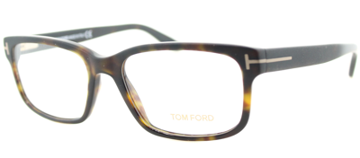 Tom Ford Ft 5313 052 Unisex Rectangle Eyeglasses 55mm In Brown