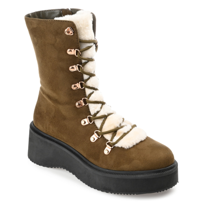 Journee Collection Collection Women's Tru Comfort Foam Kannon Bootie In Green