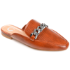 Journee Collection Hazina Embossed Lizard Tru Comfort Foam Mule In Beige