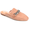 Journee Collection Hazina Embossed Lizard Tru Comfort Foam Mule In Silver