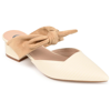 Journee Collection Melora Womens Pointed Mules In White