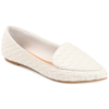 Journee Collection Collection Women's Tru Comfort Foam Misty Flat In White
