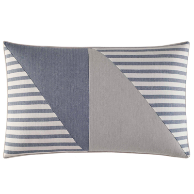 Nautica Fairwater Pieced Throw Pillow In Blue