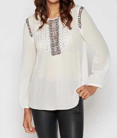 Joie Clema Blouse In Porcelain In White