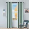 SUPERIOR Zuri Blackout Curtains with Grommet Top Header - Set of Two