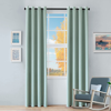 Superior Zuri Blackout Curtains With Grommet Top Header - Set Of Two In Green