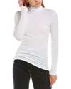 Splendid Long Sleeve Turtleneck Top In White