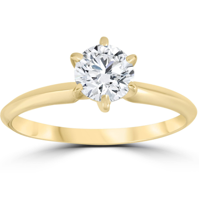 Pompeii3 Si1 1.32ct Igi Certified Lab Grown Diamond Engagement Ring 14k Yellow Gold Sz 6