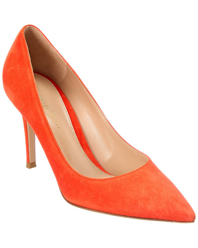 Gianvito Rossi Gianvito 85 Suede Pump In Orange