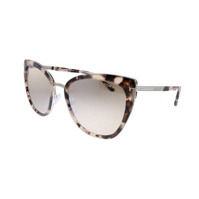 Tom Ford Simona Tf 717 55g Womens Butterfly Sunglasses In Brown