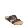 Jack Rogers Comfort Lauren Womens Leather Slide Sandals In Blue
