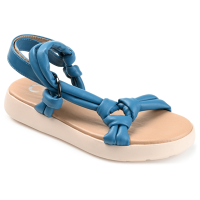 Journee Collection Collection Women's Tru Comfort Foam Marri Sandal In Blue