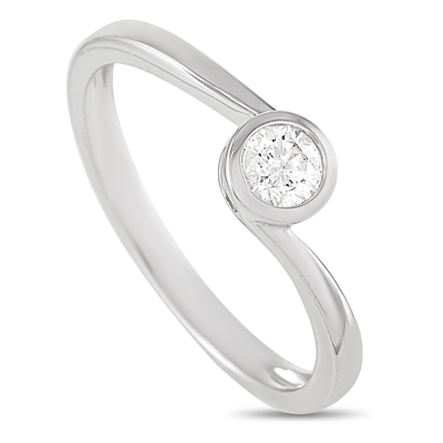 Non Branded Lb Exclusive 14k White Gold 0.26 Ct Diamond Ring