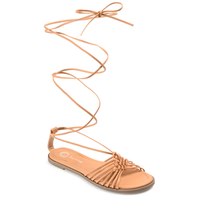 Journee Collection Collection Women's Jess Sandal In Brown