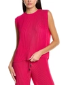 HALSTON AERIN PLEATED CREPON TOP