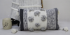 Vibhsa Melange Striped Throw Pillow With Large Poms And Tassels In Multi