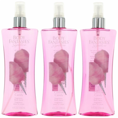 Parfums De Coeur Awbfscc8bm3p 8 oz Cotton Candy Fragrance Body Spray For Women, Pack Of 3 In Pink