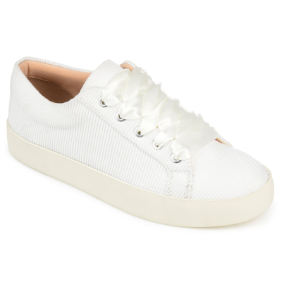 Journee Collection Women's Tru Comfort Foam Kinsley Sneaker In White