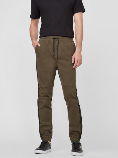 Guess Factory Craig Woven Joggers In Brown