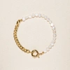 Joey Baby Lauren Pearl Chain Bracelet In Gold