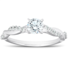 Pompeii3 1/2ct Diamond Infinity Engagement Ring Womens 14k White Gold Interwoven Band In White