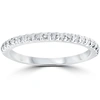 Pompeii3 Diamond Wedding Ring 10k White Gold In Silver