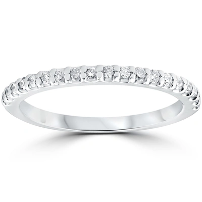 Pompeii3 Diamond Wedding Ring 10k White Gold In Silver