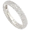Suzy Levian Sterling Silver Micro-pave White Cubic Zirconia Eternity Band