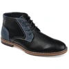 Vance Co. Vance Co Franco Plain Toe Chukka Boot In Black