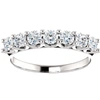 Pompeii3 1/2 Ct Seven Stone Diamond Wedding Ring Lab Grown 14k White Gold In Silver
