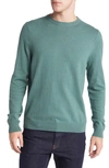 Nordstrom Cotton & Cashmere Crewneck Sweater In Green Wreath