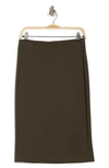 T TAHARI PULL-ON PONTE PENCIL SKIRT