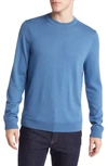 Nordstrom Washable Merino Crewneck Sweater In Blue Captain