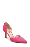 Sam Edelman Women's Viv Slip On Pointed Toe D'orsay Pumps In Pink