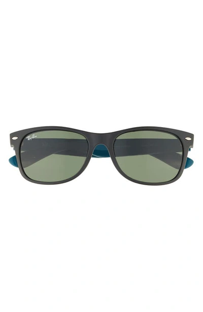 Ray Ban Iconic New Wayfarer 55mm Sunglasses In Black/ Green
