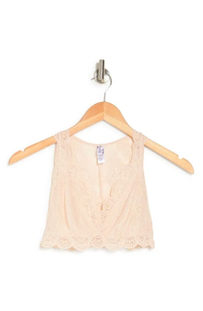 Wishlist Pretty Lace Bralette In Blush