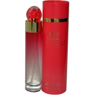 Perry Ellis 261657 3.4 oz 360 Deg Coral Eau De Parfum Spray In Pink