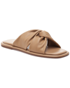 J/slides Yaya Leather Sandal In Beige