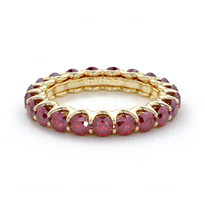 The Eternal Fit 14k Rose Gold 3.10 Ct. Tw. Ruby Eternity Ring