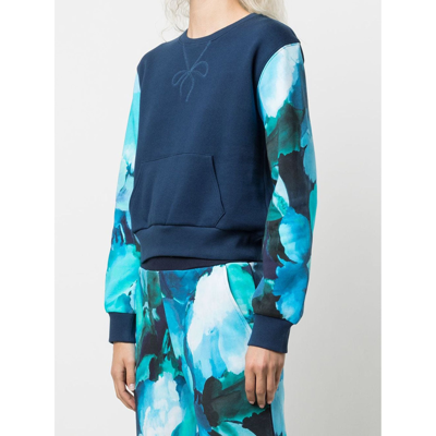 Marchesa Wilma Sweatshirt Printed In Blue
