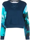 Marchesa Wilma Sweatshirt Printed In Blue