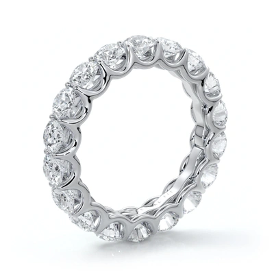 The Eternal Fit 14k 4.25 Ct. Tw. Eternity Ring In Silver
