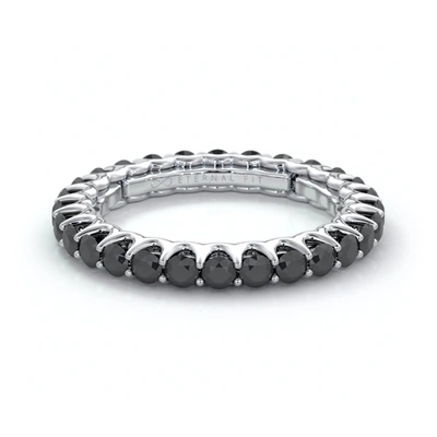 The Eternal Fit 14k 1.61 Ct. Tw. Eternity Ring In Silver