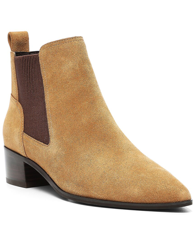 DONALD PLINER GERRI LEATHER & SUEDE BOOTIE